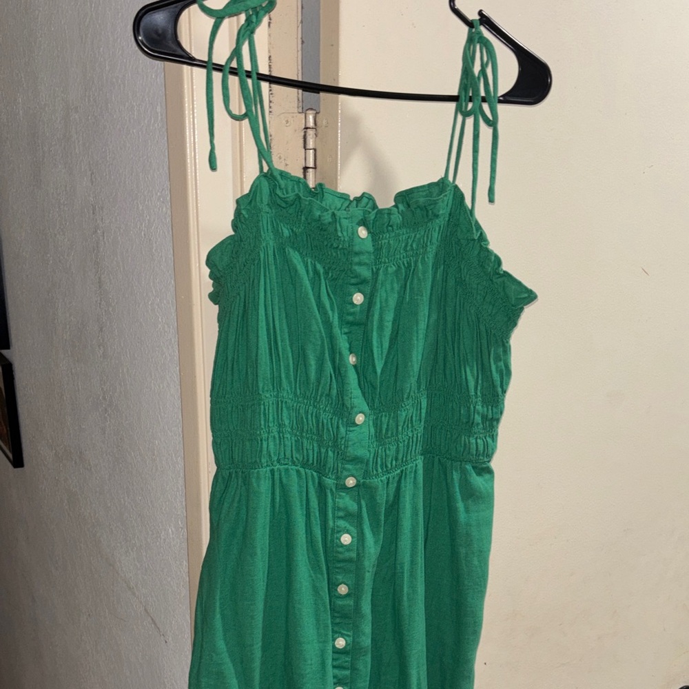 Universal Thread Green Button-Down Dress